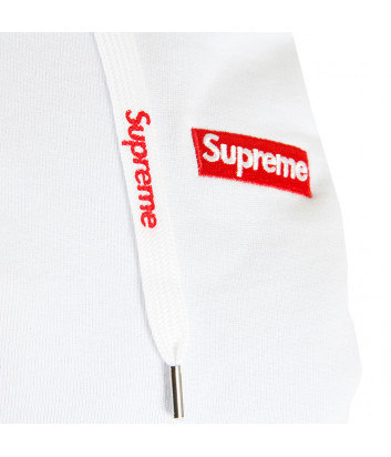 Белое худи с капюшоном Supreme SFU16 модель унисекс