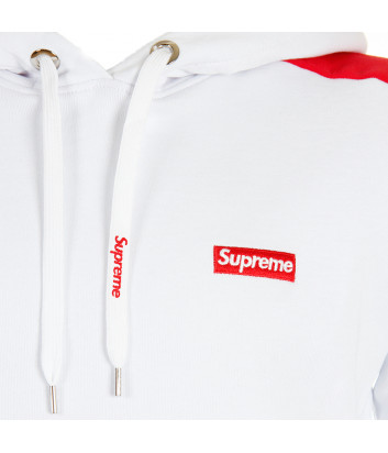 Белое худи с капюшоном Supreme SFU16 модель унисекс