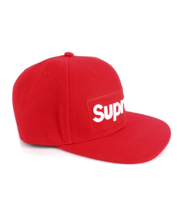 Красная кепка Supreme SKCP01 с логотипом