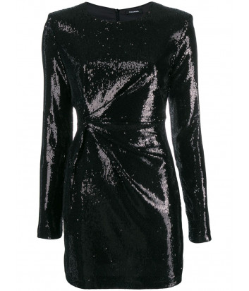 Черное мини платье P.A.R.O.S.H. Pille 731101 с пайетками