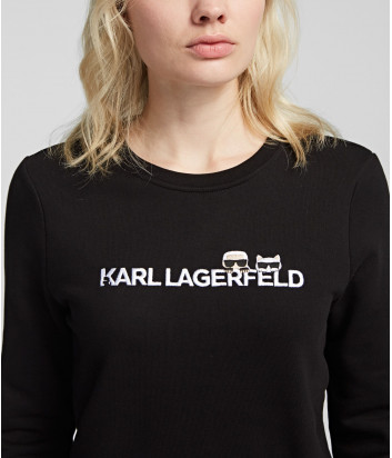 Черный свитшот Karl Lagerfeld 96KW1824 с надписью