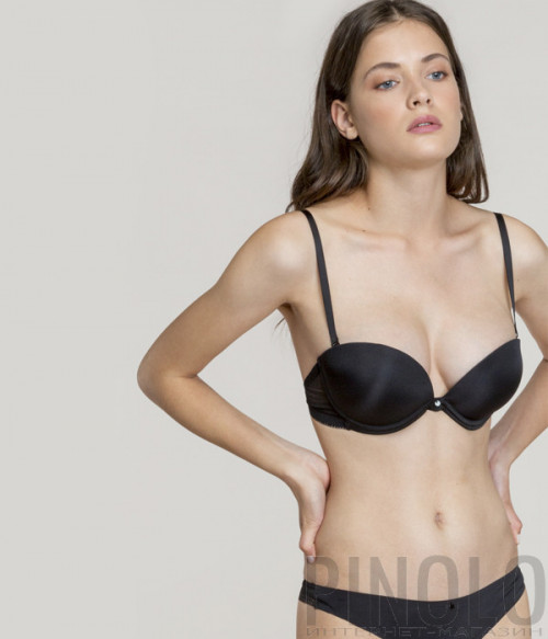 Бесшовный гладкий бюстгальтер Gisela Perfect Fit 344 с push-up черный