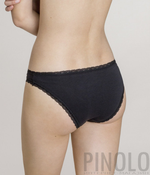 Хлопковые трусики Gisela Sun 401 (2шт/уп) с плоскими швами черные