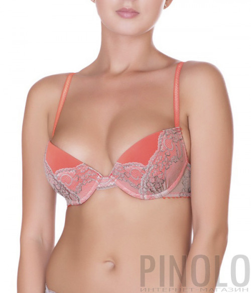 Бюстгальтер с пуш-ап Rose&Petal Coriandre RP81620 коралловый
