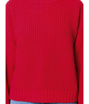 Женский свитер MSGM 2741MDM свободного кроя красный