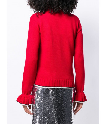 Женский свитер MSGM 2741MDM красный с логотипом