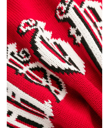 Женский свитер MSGM 2741MDM красный с логотипом