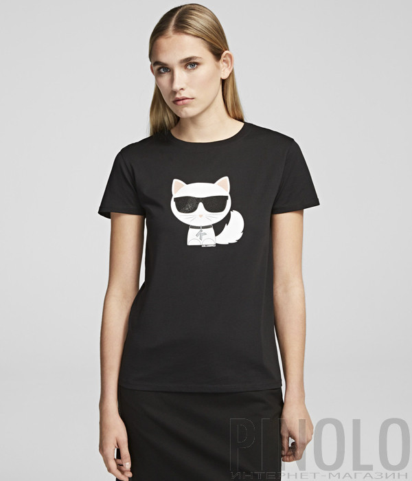 Футболка Karl Lagerfeld 96KW1716 черная