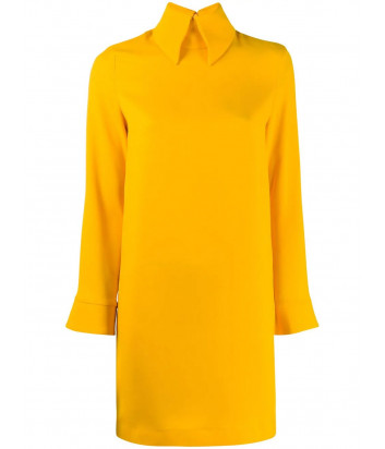 Платье-рубашка Erika Cavallini A9PP9AV06 с оригинальными манжетами желтое