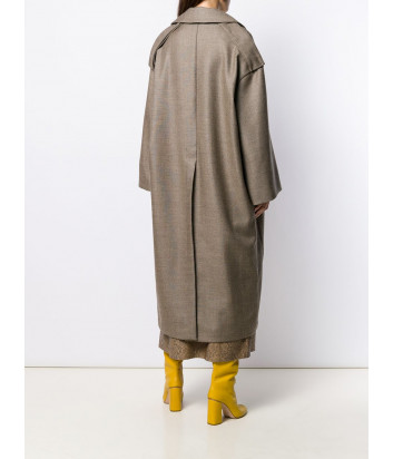 Пальто оверсайз Erika Cavallini P9A104 коричневое