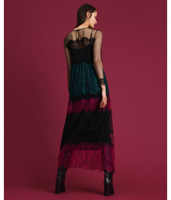 Длинное кружевное платье TWIN-SET 192TP2702 цветное