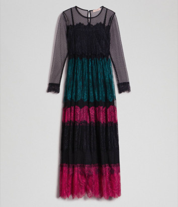 Длинное кружевное платье TWIN-SET 192TP2702 цветное