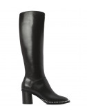 Кожаны сапоги Casadei 1S798L061 с декором черные