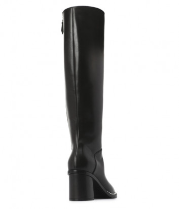 Кожаны сапоги Casadei 1S798L061 с декором черные