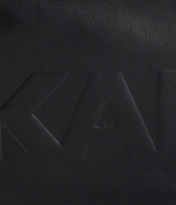 Черный рюкзак Karl Lagerfeld 805901 с тиснением на внешнем кармане