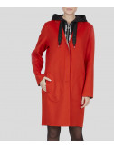 Двойное пальто Sportalm 904913 с капюшоном красное