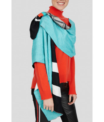 Объемный шарф Sportalm 909709 с цветным принтом