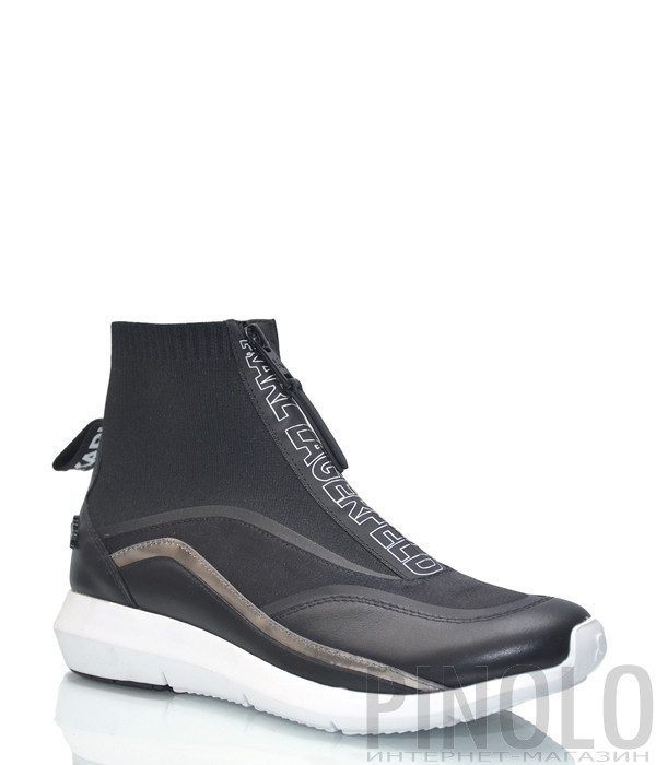 Кожаные ботинки Karl Lagerfeld 61145 черные