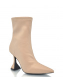 Ботильоны Jeffrey Campbell Entity на фигурном каблуке бежевые