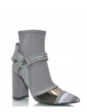 Ботильоны Jeffrey Campbell Abate с декором серые