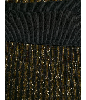 Плиссированная юбка TWIN-SET 192TT3181 черно-золотистая