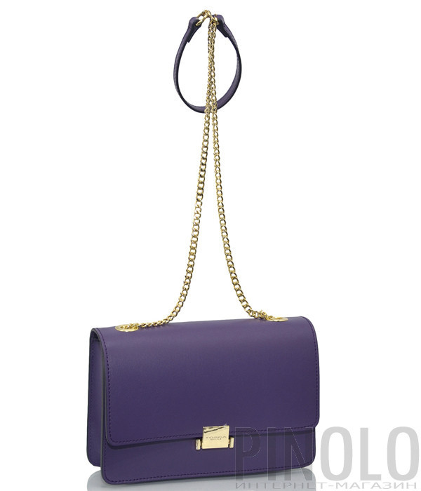 Кожаная сумка на цепочке Tosca Blu TF19HB232 фиолетовая