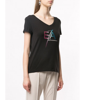Футболка EA7 Emporio Armani 6GTT11 TJ12Z черная с рисунком