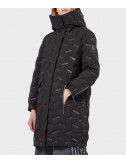 Женская удлиненная куртка EA7 Emporio Armani 6GTK08 TNU5Z черная