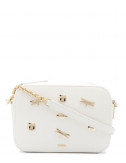 Кожаная сумка Furla Brava 1045175 белая с декором