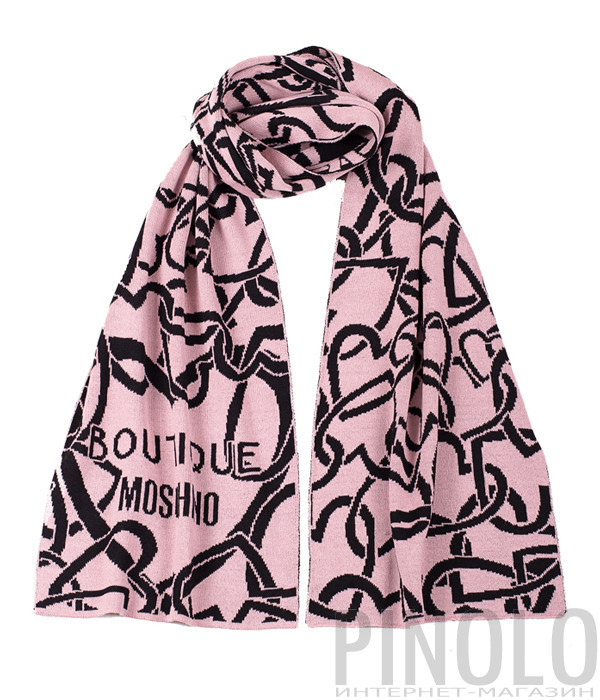 Женский шарф Moschino Boutique 30622 пудровый