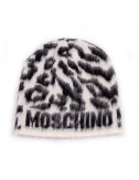 Женская шапка Moschino 65176 черно-белая