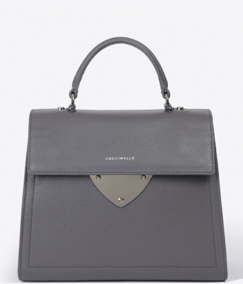 Сумка Coccinelle B14 Medium в текстурной коже серая