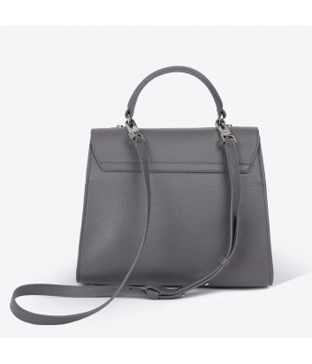 Сумка Coccinelle B14 Medium в текстурной коже серая