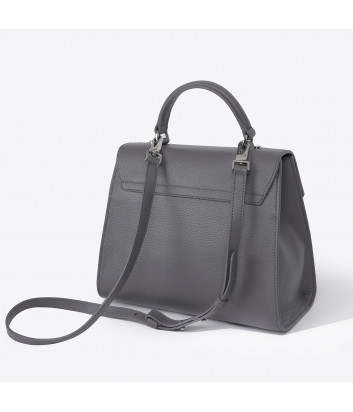 Сумка Coccinelle B14 Medium в текстурной коже серая