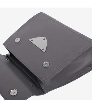 Сумка Coccinelle B14 Medium в текстурной коже серая