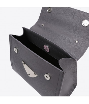 Сумка Coccinelle B14 Medium в текстурной коже серая