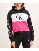 Толстовка Calvin Klein Jeans J20J212982 с капюшоном розовая