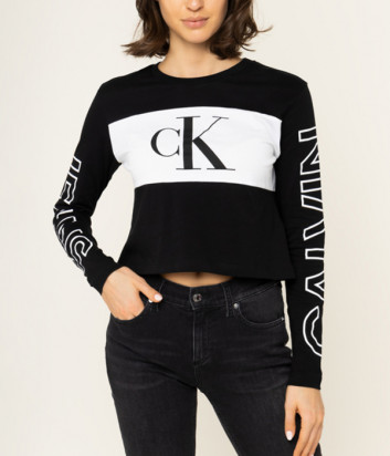 Кофта Calvin Klein Jeans J20J213125 черная с лого