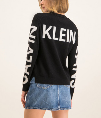 Кофта Calvin Klein Jeans J20J213180 черная с лого