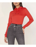 Толстовка с капюшоном Calvin Klein Jeans J20J212892 красная