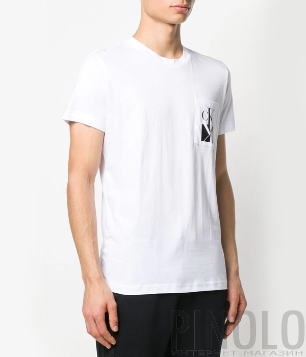 Футболка Calvin Klein Jeans J30J314105 белая Футболка Calvin Klein Jeans J30J314105 белая