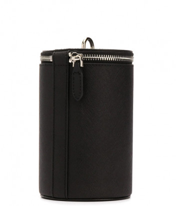 Сумка-цилиндр Karl Lagerfeld 201W3087 в коже сафьяно черная