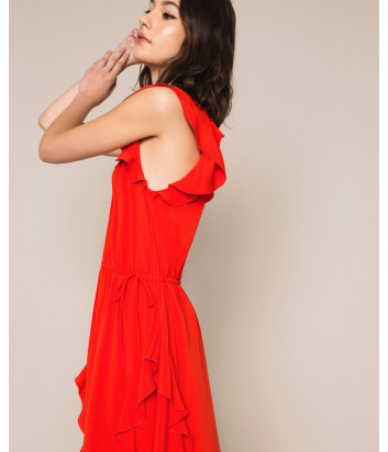 Длинное платье TWIN-SET 201TP250D оранжевое