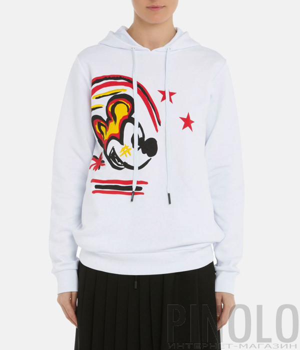 Толстовка ICEBERG E1016302 Mickey Mouse с капюшоном белая