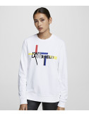 Толстовка KARL LAGERFELD 201W1811 с логотипом белая