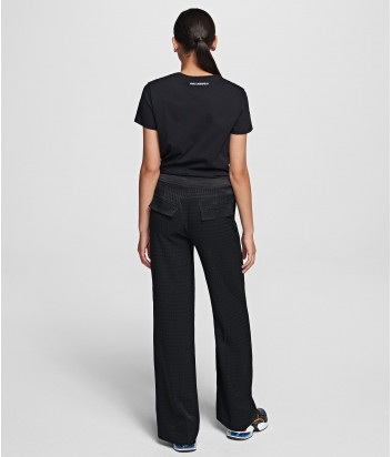 Широкие брюки KARL LAGERFELD 201W1009 черные