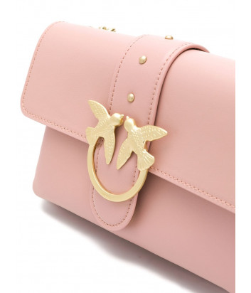 Сумка на цепочке PINKO Love Bag 1P21EJ в гладкой коже нежно-розовая