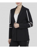 Черный пиджак Sportalm 938008064 с контрастными полосками