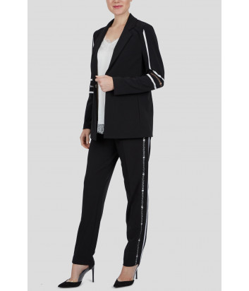 Черный пиджак Sportalm 938008064 с контрастными полосками