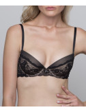 Бюстгальтер ROSE&PETAL Parisienne 11011 с пуш-апом черный